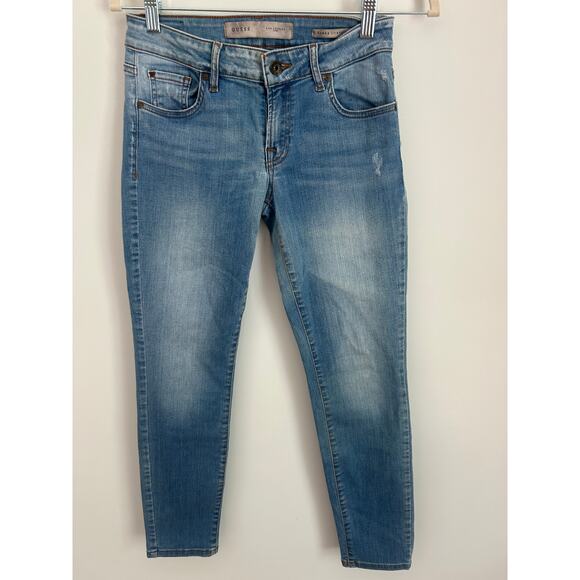 Guess Power Curvy Mid Jeans - Size 26 Light Wash Rare - Picture 4 of 8